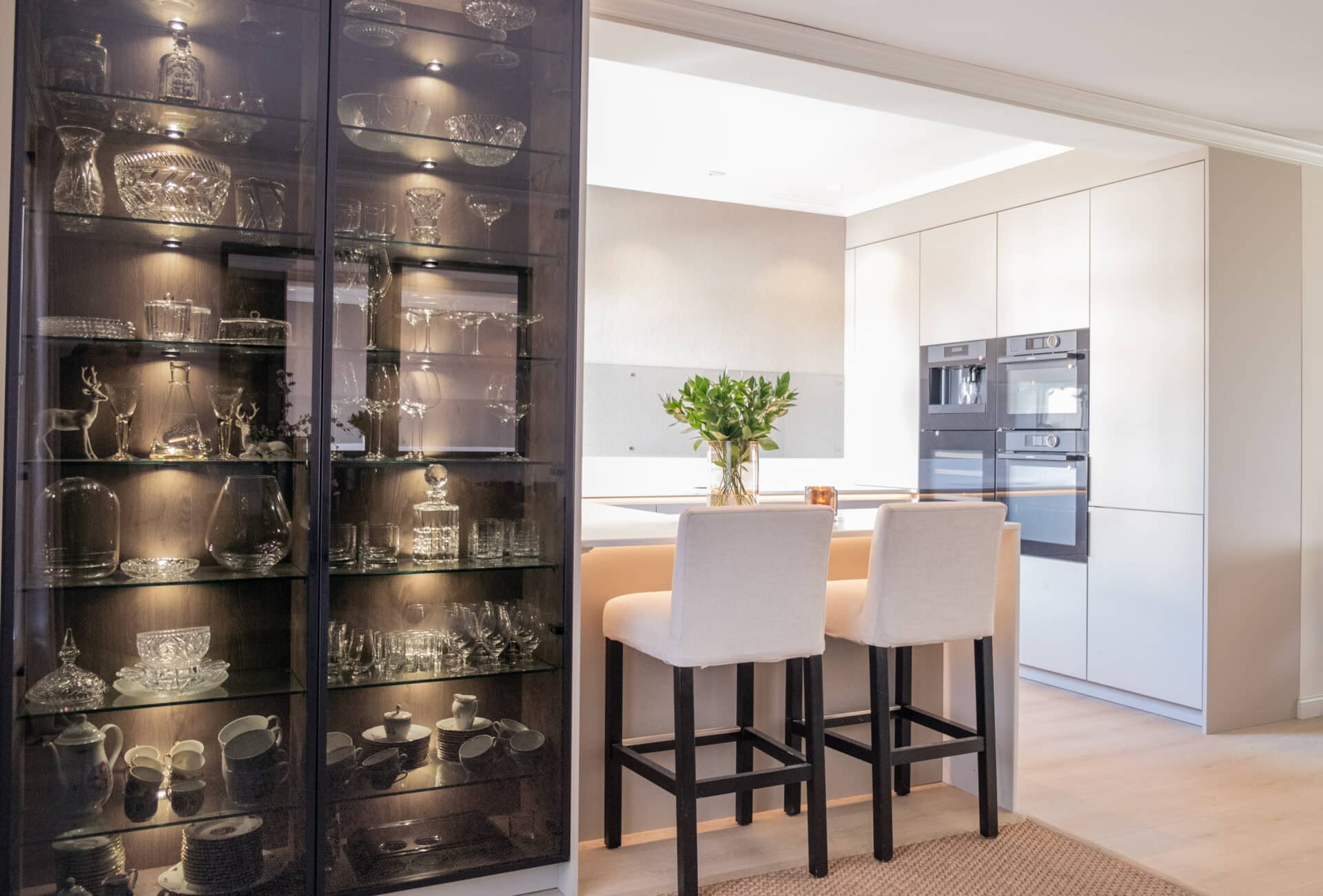 Vetrineskapene gir et tydelig blikkfang