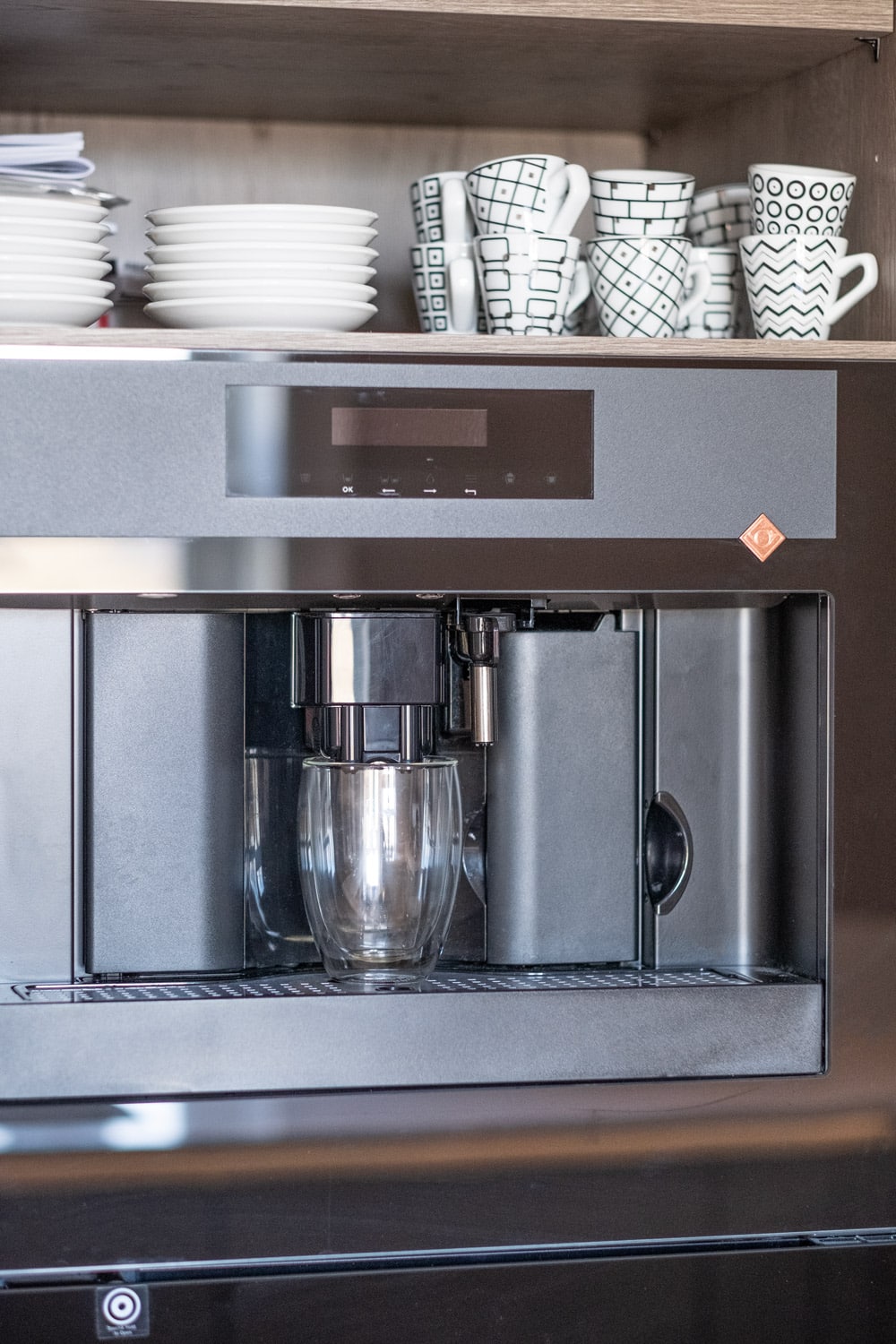 Integrert kaffemaskin.