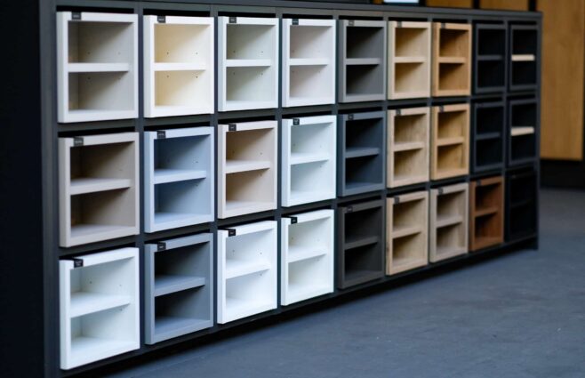 Kjøkken skrog i mange farger