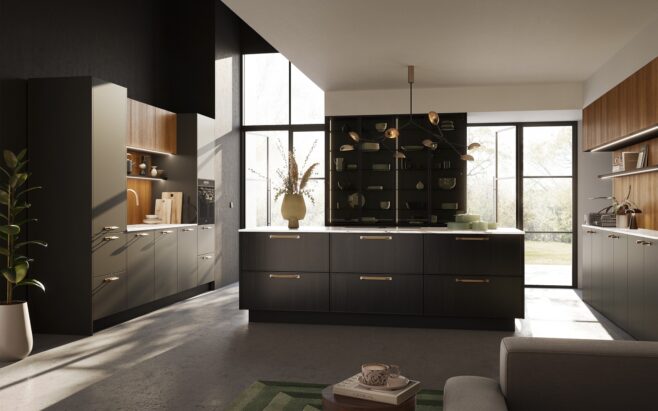 Mørkt køkken Smala CL Black